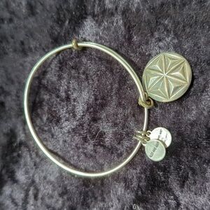 Alex & Ani Aphrodites Flower 2016 Silver Tone Charm Bracelet